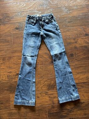 Kids Blue Flared Denim Jeans - Comfortable Everyday Fit